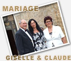 Mariage Giselle et Claude Stouls